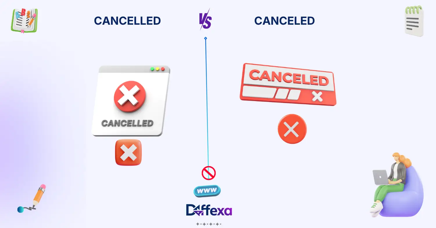 difference between cancelled and canceled