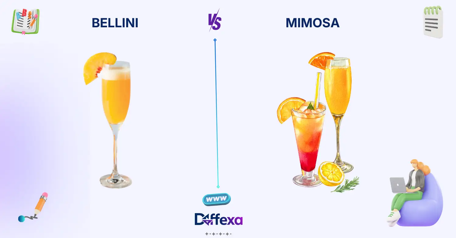 difference between bellini and mimosa
