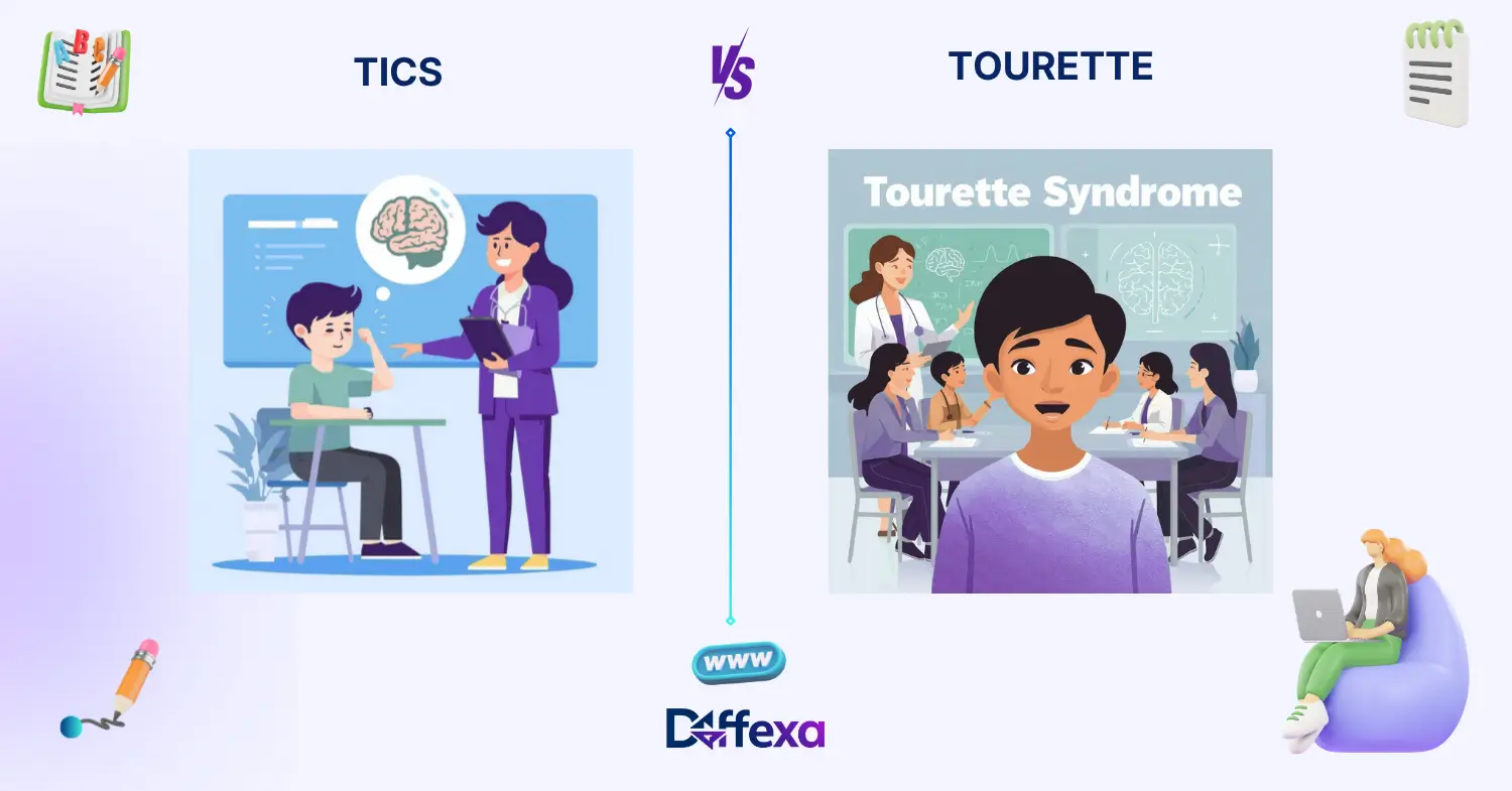difference between tics and tourettes