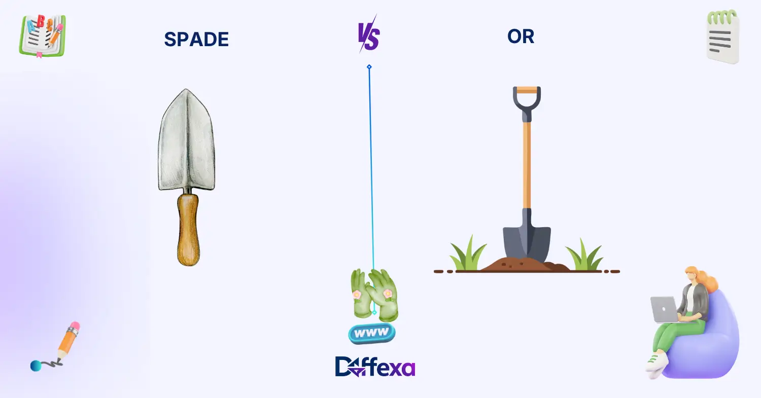 difference between spade and shovel